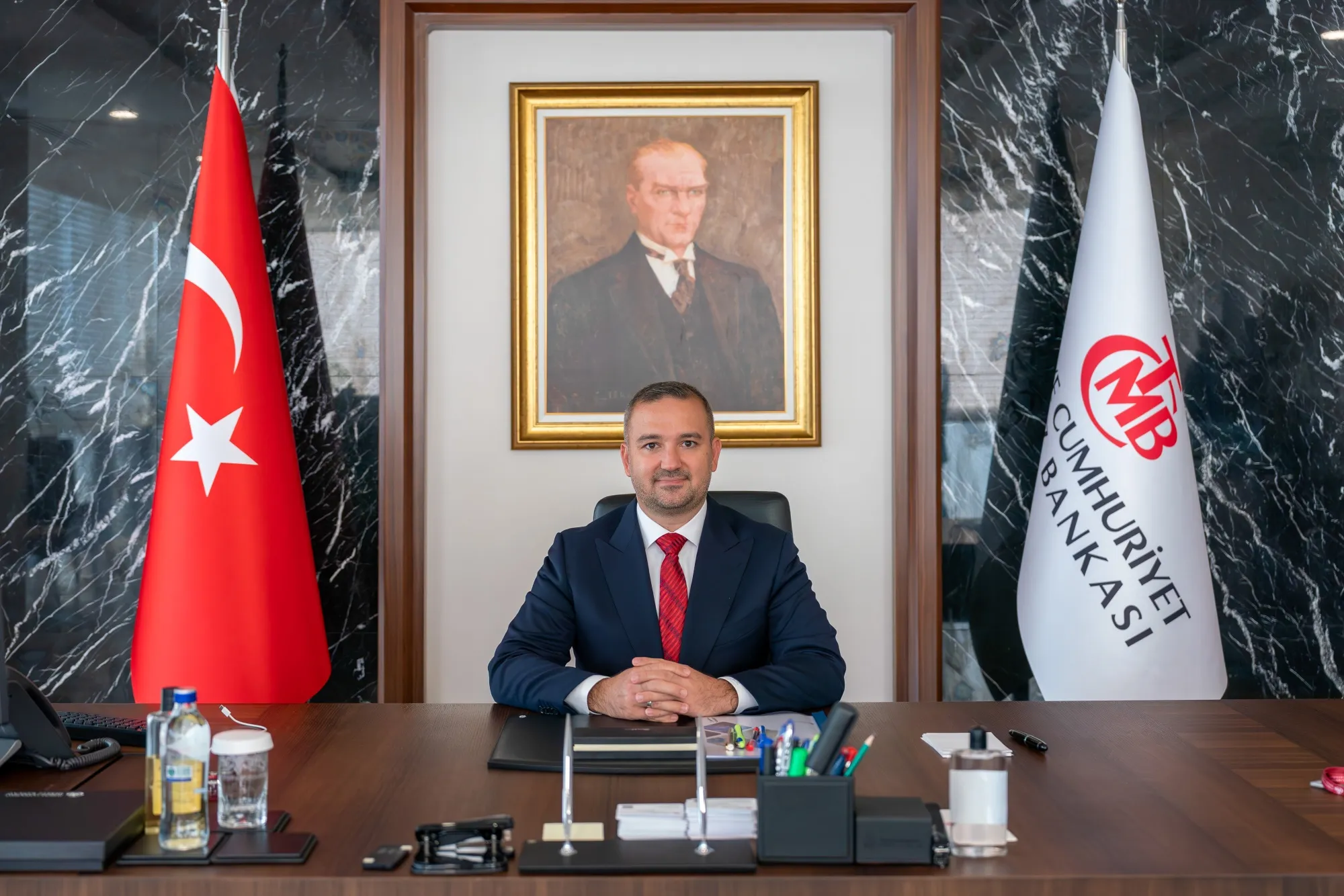 Fatih Karahan at his office in Istanbul, on July 11.