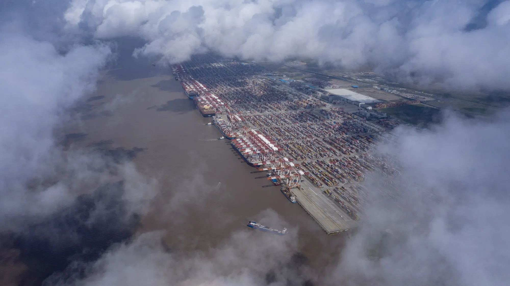 The Yangshan Deepwater Port in Shanghai.