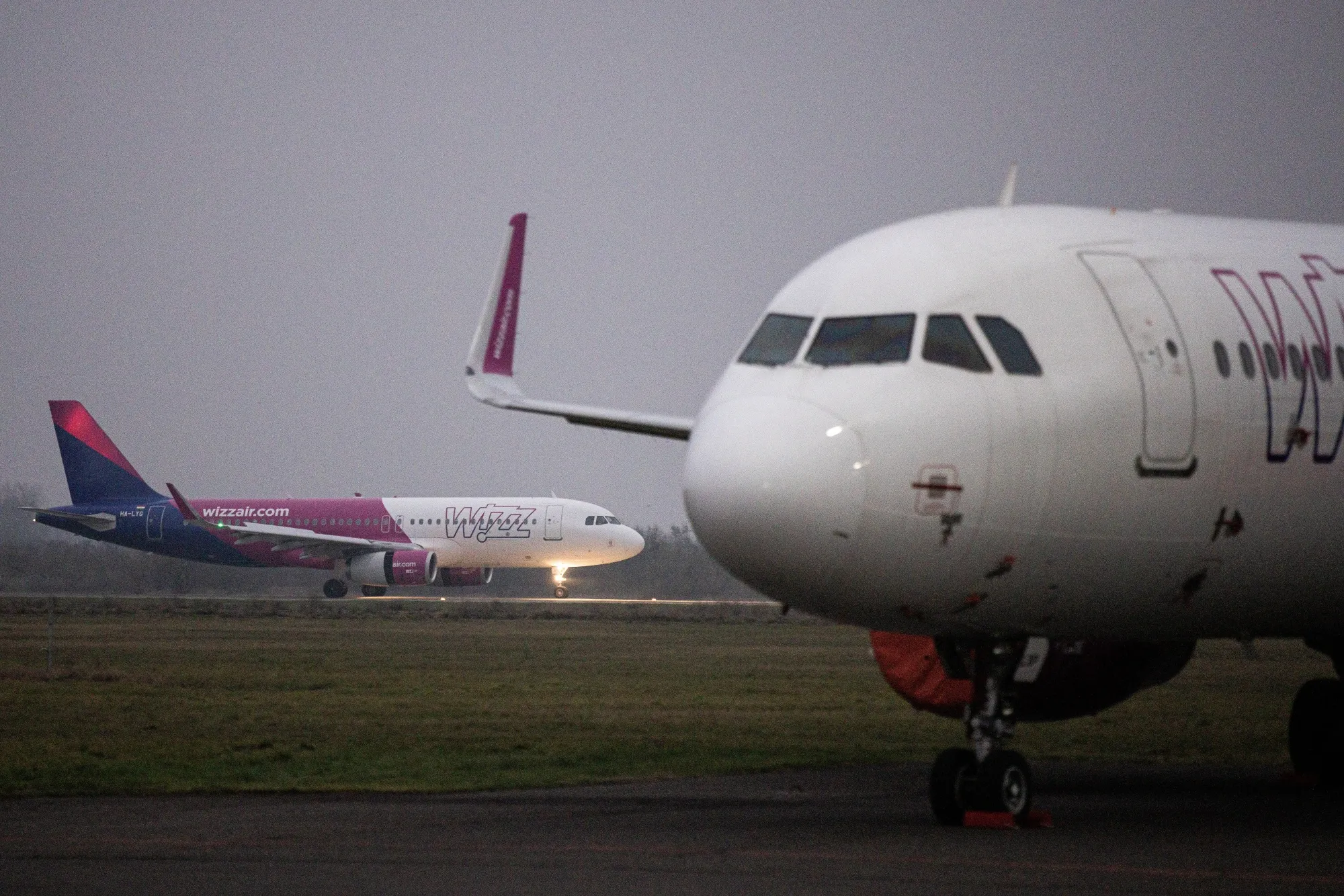 A Wizz Air Holdings Plc passenger aircrafts.