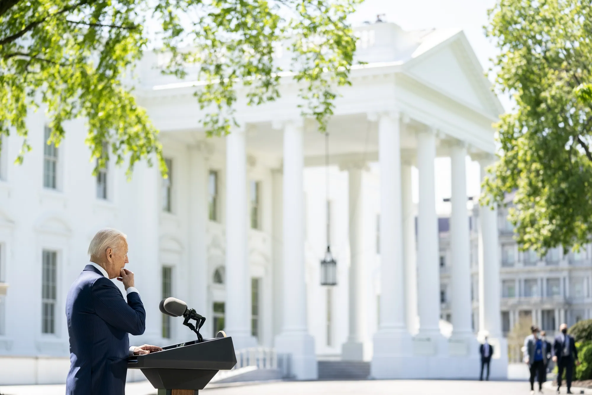 Joe Biden at the White House in Washington, D.C., on April 27.