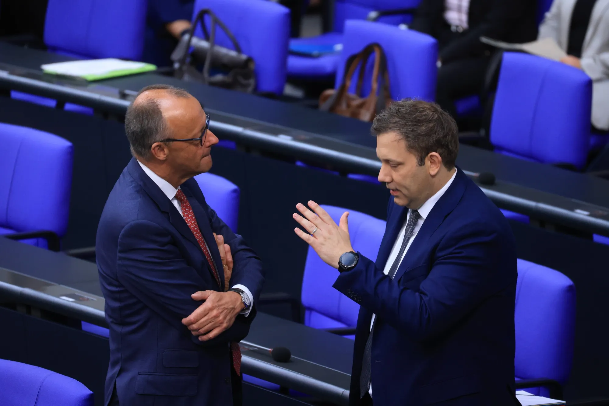 Germany's chancellor Friedrich Merz and&nbsp;Finance Minister&nbsp;Lars Klingbeil.