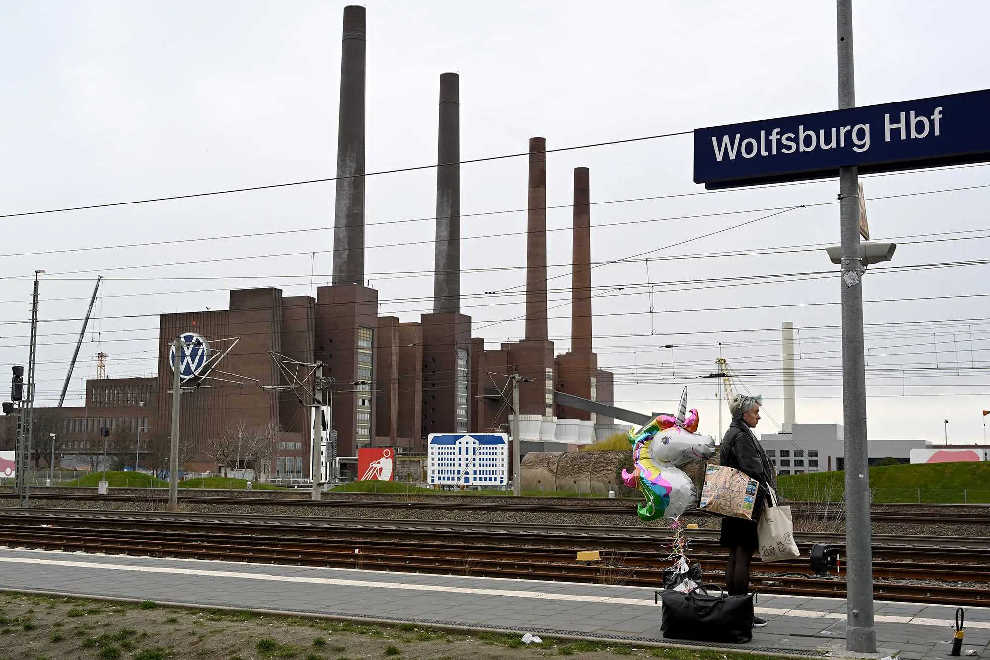 The Volkswagen factory stands closed in Wolfsburg, Germany.&nbsp;