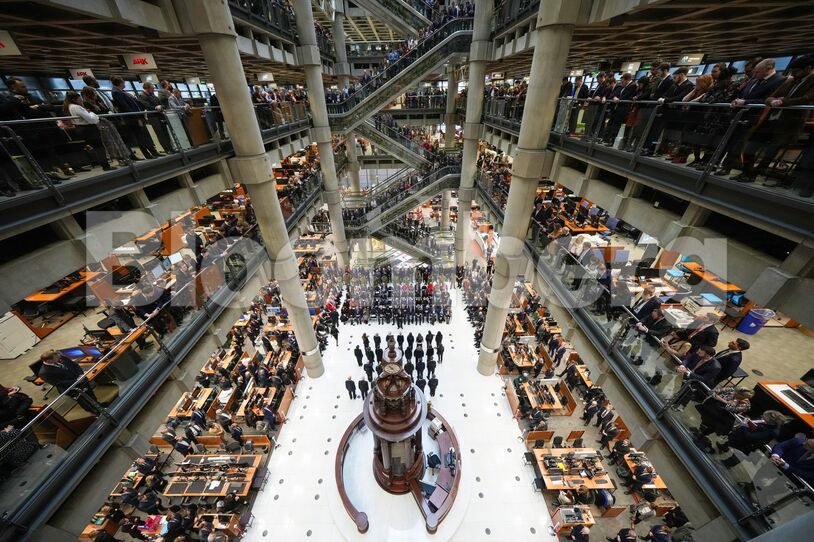Remembrance Service Is Held At Lloyds In London