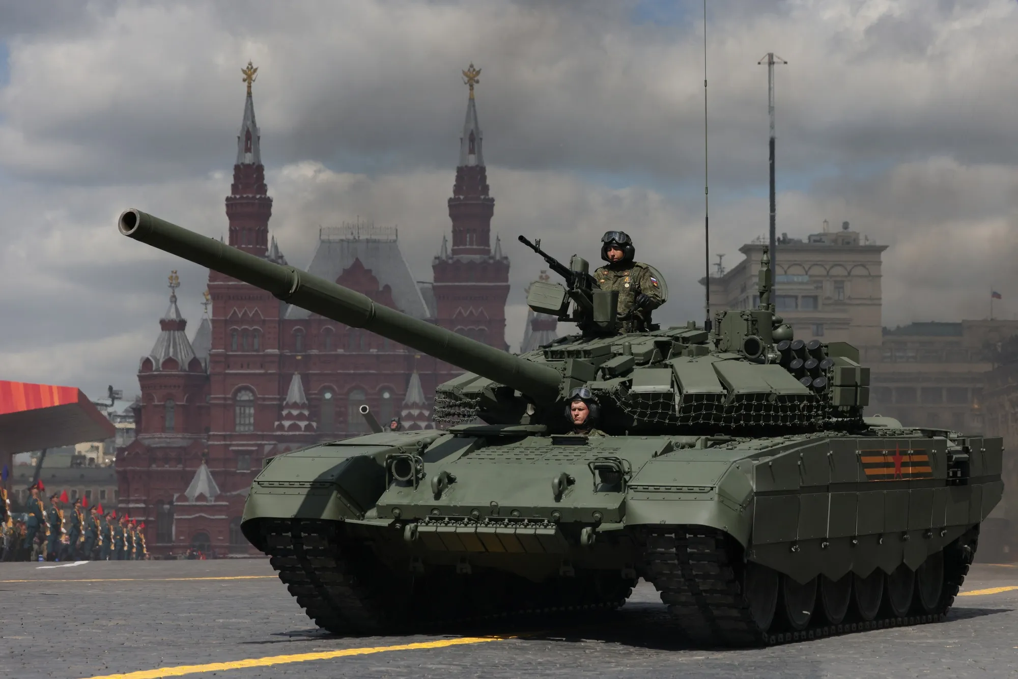 A Russian tank on Red Square during the May 9 military parade in Moscow&nbsp;last year.