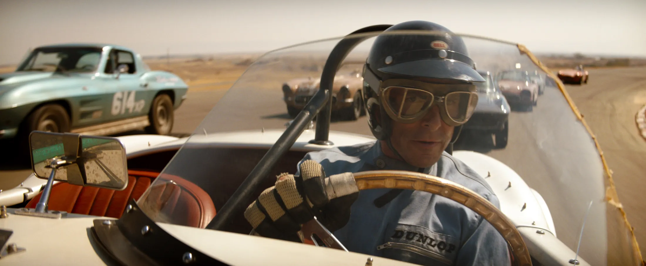 Christian Bale in Ford v Ferrari.