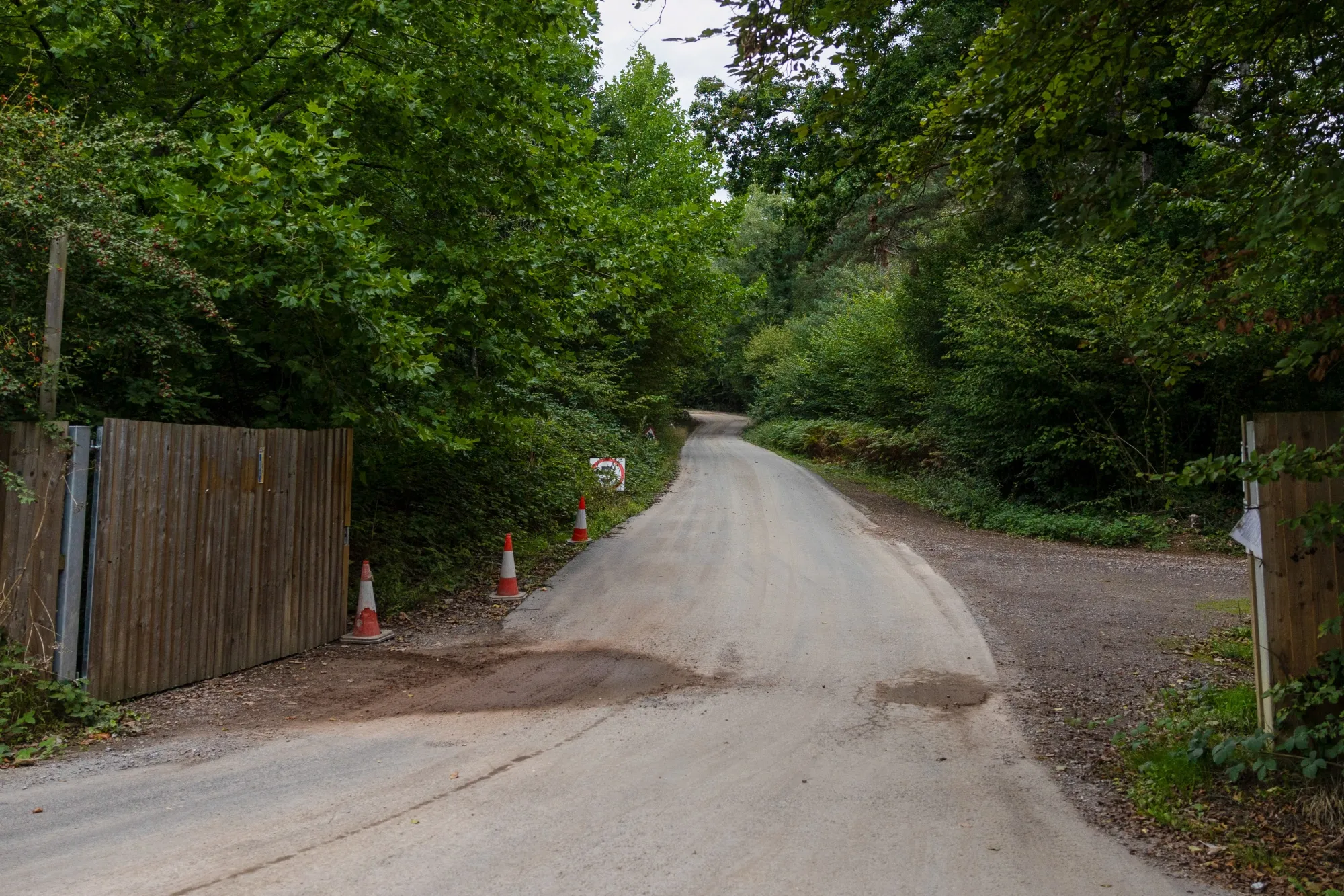 The entrance to the abandoned well site in Balcombe, UK, on Sept. 21.