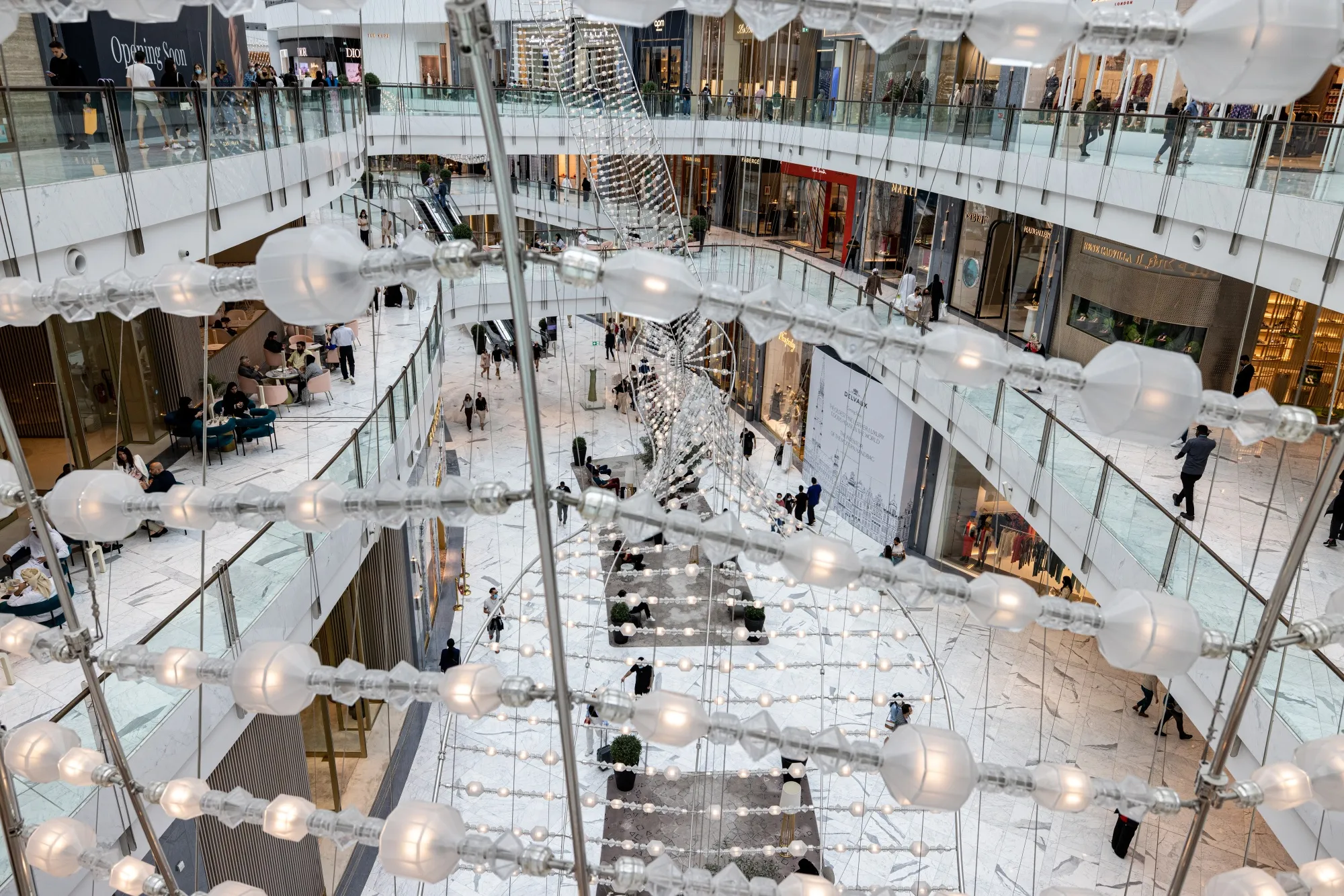 Shoppers at Dubai Mall.