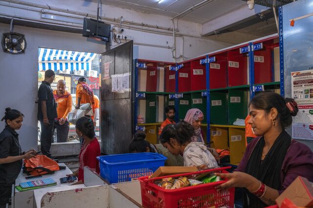 A Swiggy dark store in Mumbai. Photographer: Abeer Khan/Bloomberg