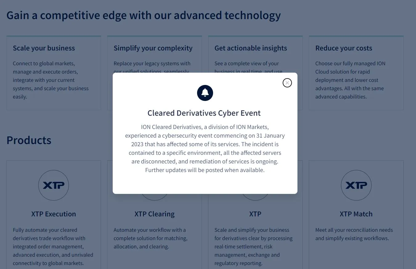 A screenshot from the ION website.&nbsp;