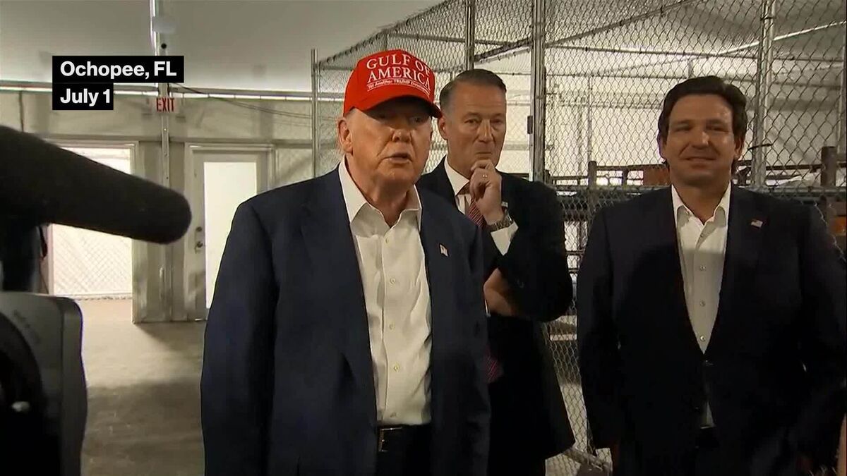 Trump Says 'Alligator Alcatraz' Is Nearly Ready to Open