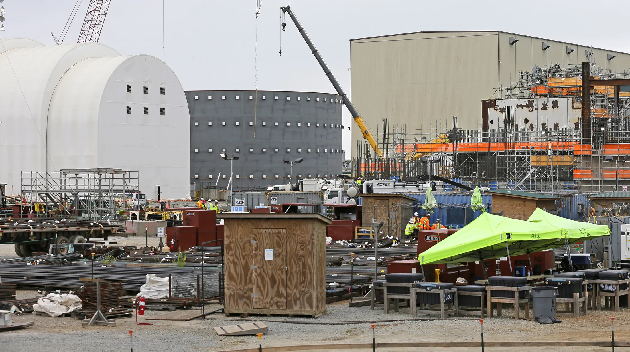 Construction on the V.C. SummerNuclear Station on Sept. 21, 2016.
