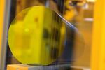 300-millimeter silicon wafers at the new Robert Bosch GmbH semiconductor plant in Dresden, Germany.