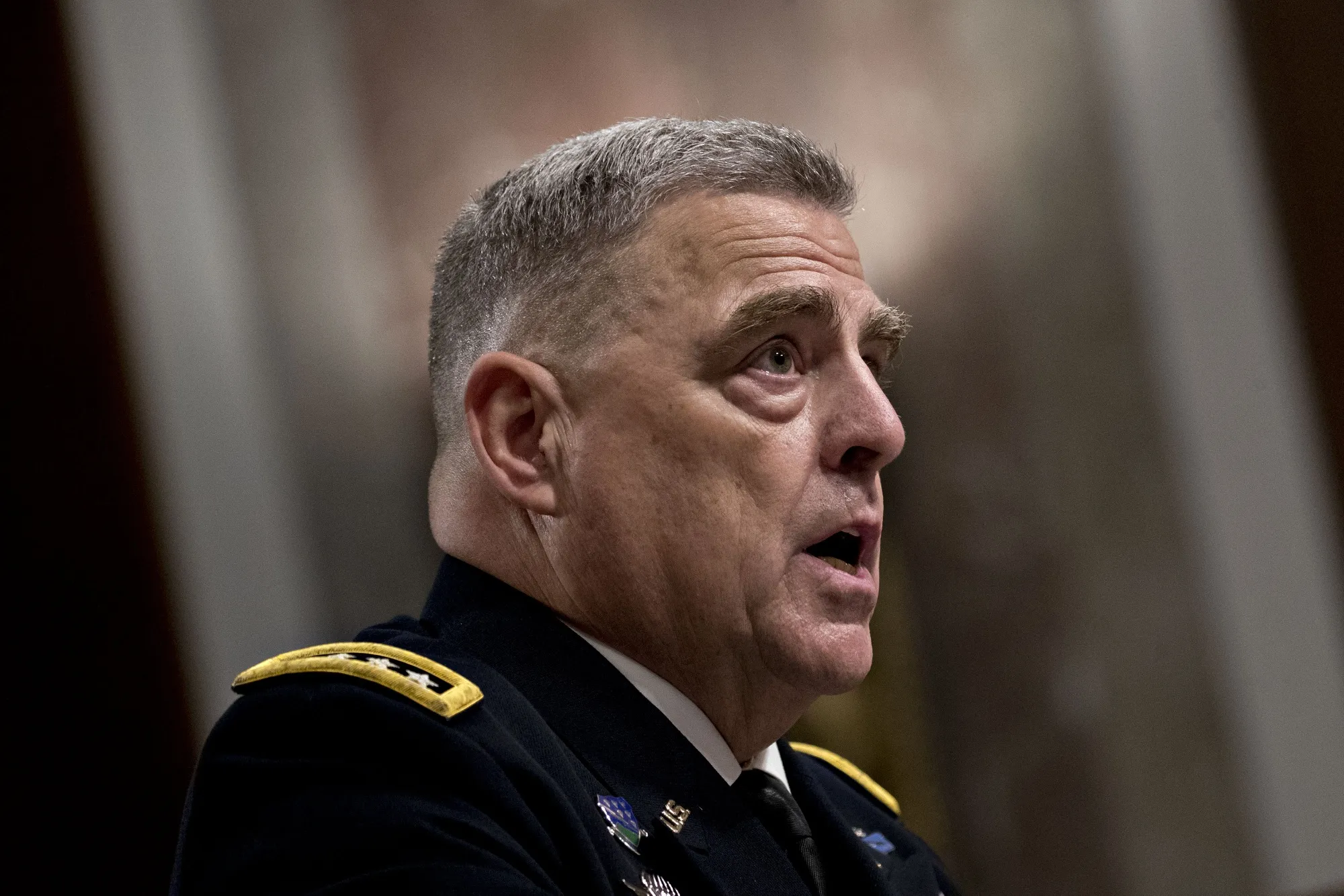 General Mark Milley speaks during a confirmation hearing in Washington on July 11.