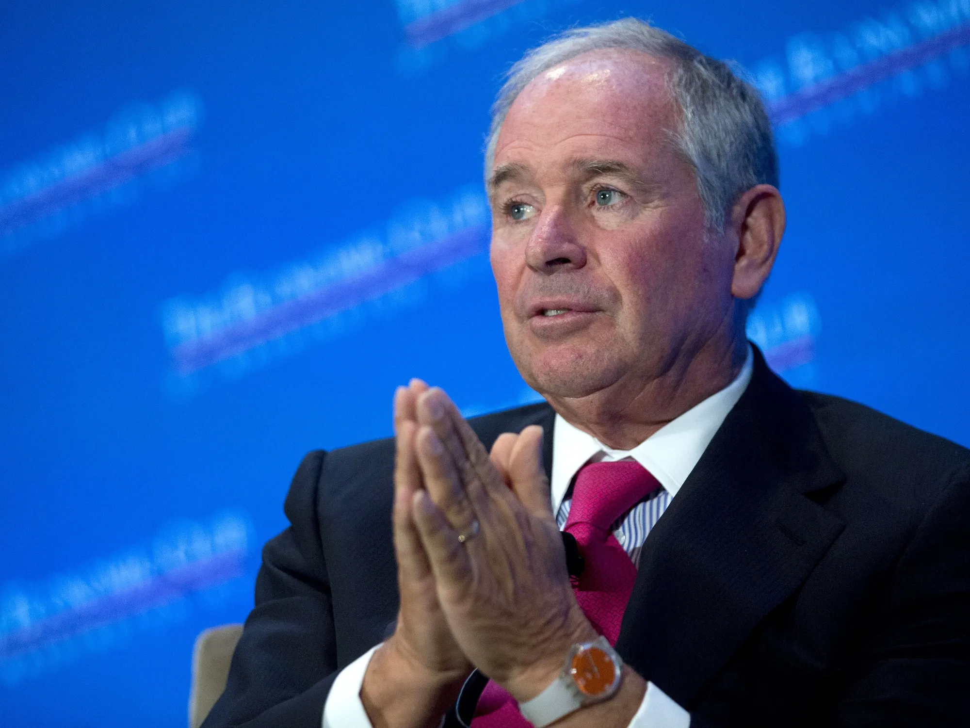 Steve&nbsp;Schwarzman, CEO of Blackstone Inc., a big beneficiary of pension fund money.&nbsp;