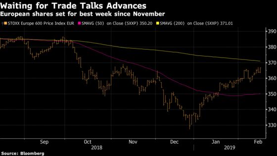 European Shares Steady as Trade Talks Wind Up