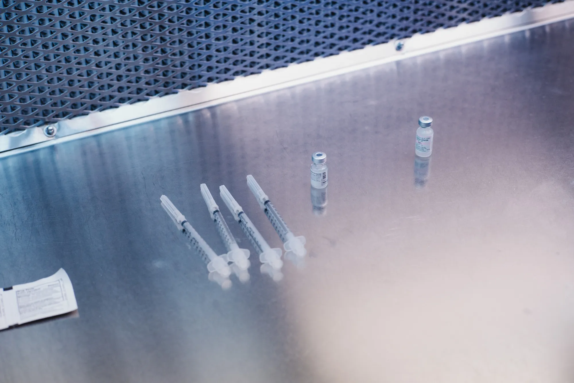 Syringes of Pfizer-BioNTech Covid-19 vaccine