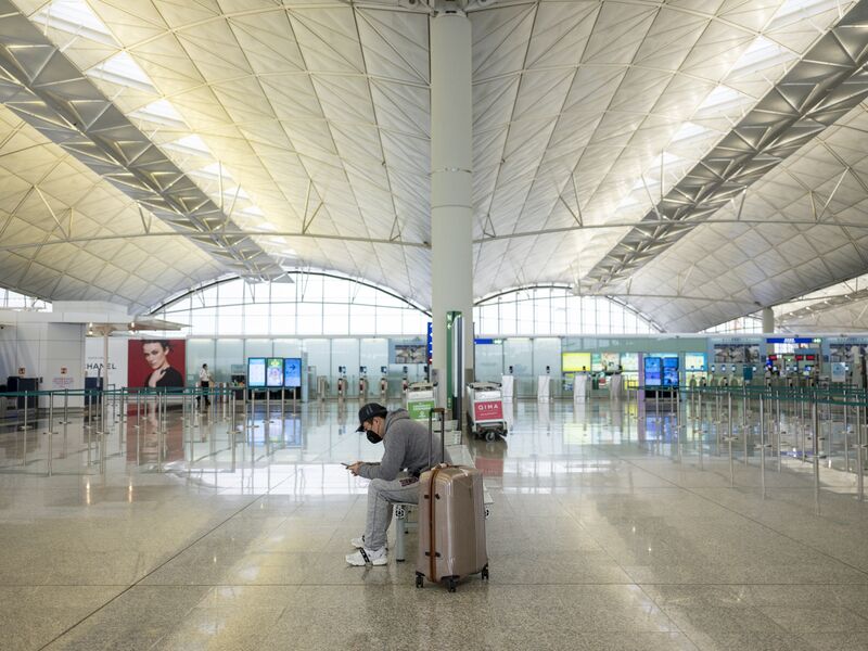 Hong Kong Airport As Virus Causes Traffic Slump 