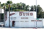 A gun shop is seen closed&nbsp;in Culver City, California on March 26.&nbsp;