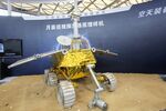A model of the moon rover Jade Rabbit displayed during the 15th China International Industry Fair in Shanghai on Nov. 5