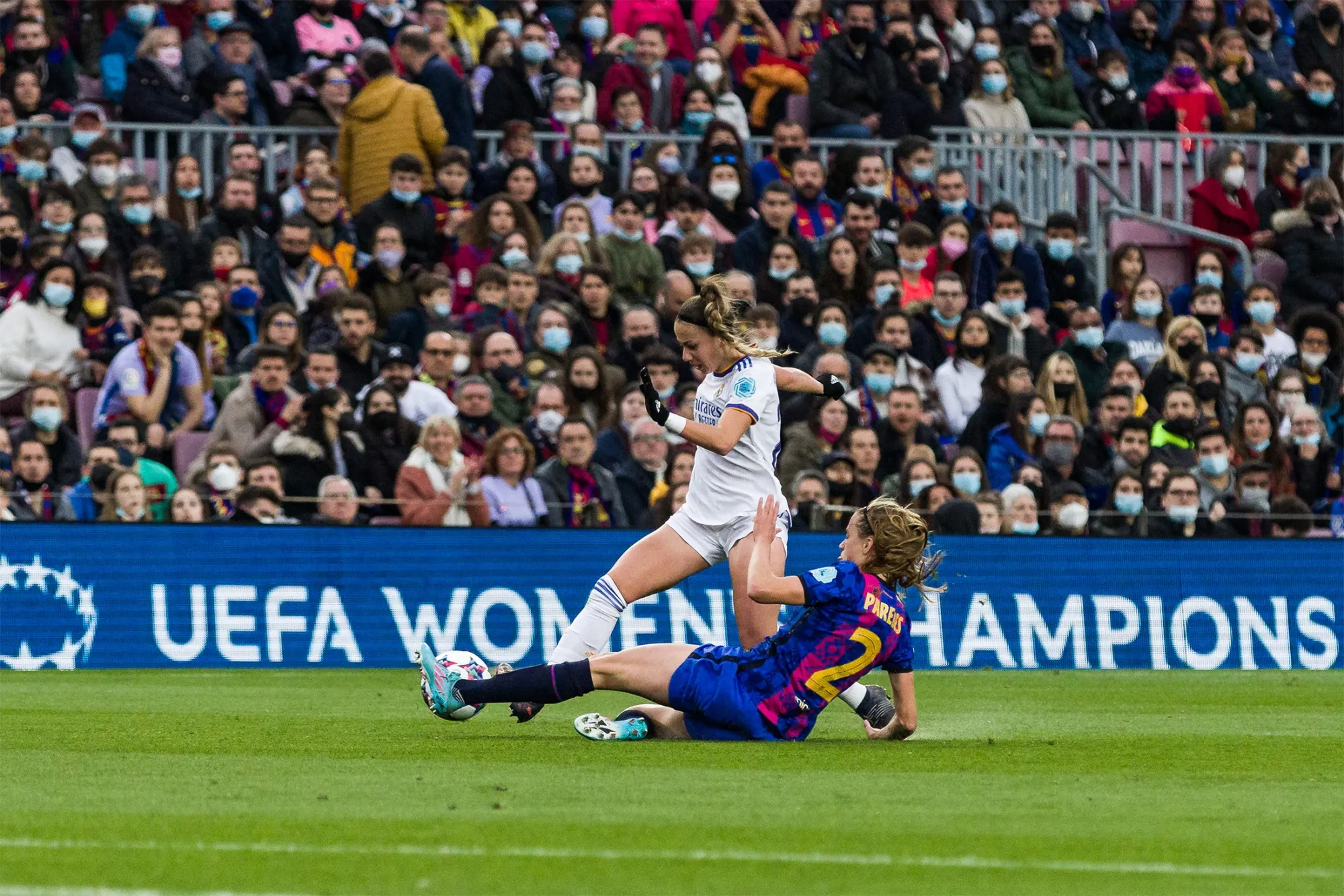The Barcelona-Real Madrid women’s quarter final of the Champions League in March&nbsp;reached a global record of 91,533 fans at the stadium for a female soccer match.&nbsp;