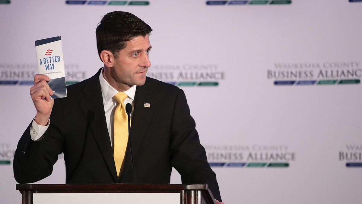 It’s a Trump-Free Zone as Ryan Stumps for Fellow Republicans - Bloomberg