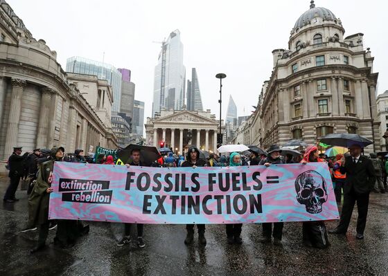 Climate Protesters Take Fight to the Bank of England, BlackRock