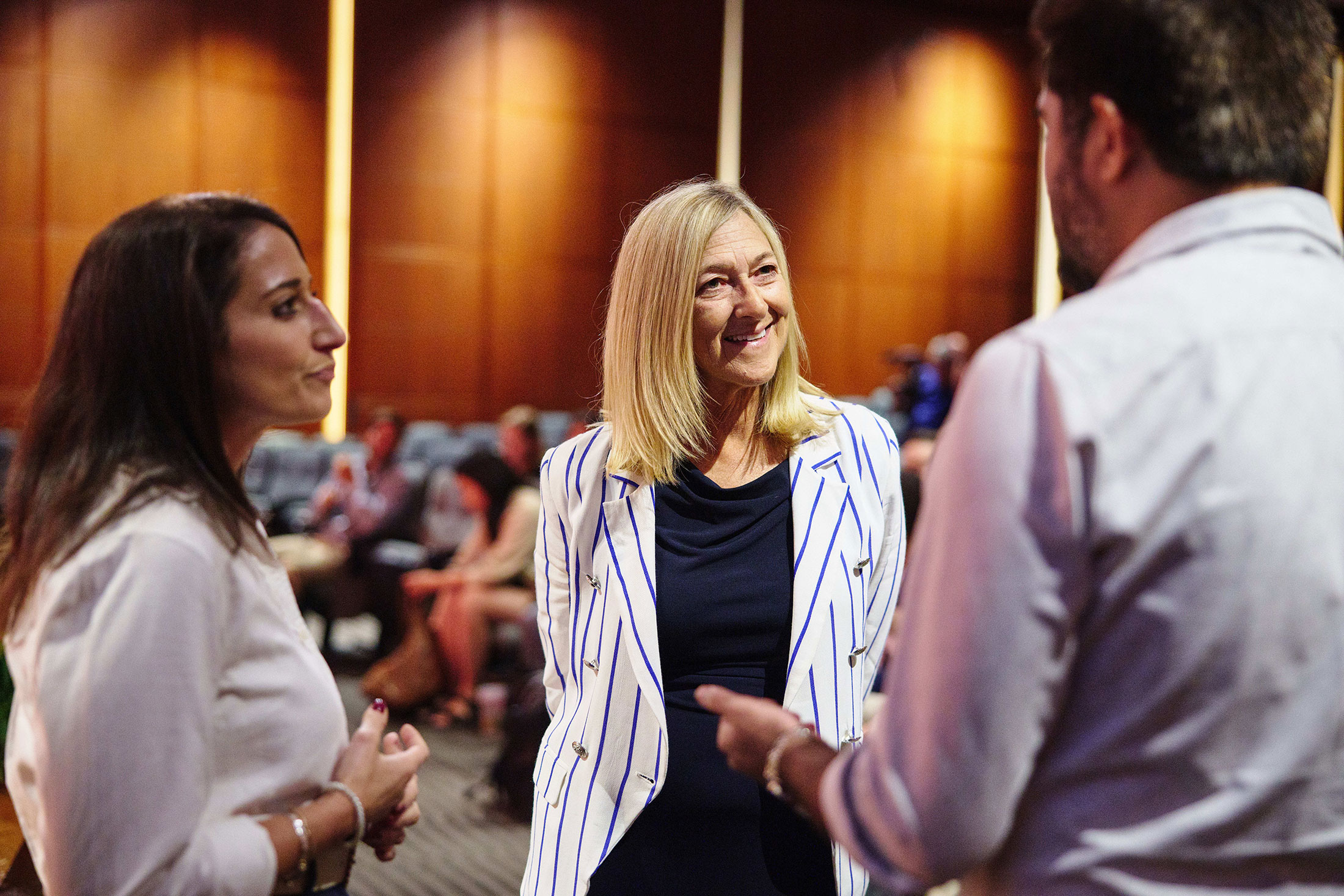 Fournier (center), dean of Boston University's Questrom School of Business. Photographer: Dave Green