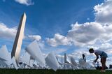 650,000 White Flags Planted On National Mall To Honor American Covid Deaths