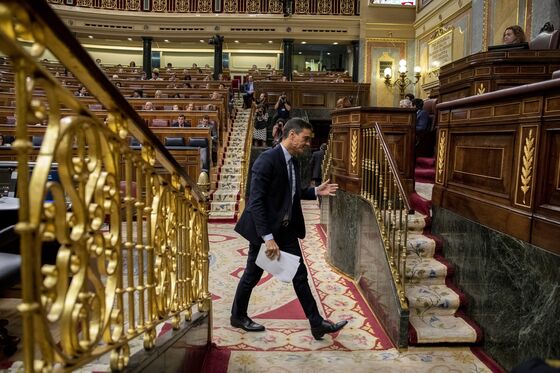 Spain’s Sanchez Fails in First Attempt to Form a New Government