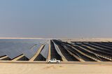 France's Finance Minister Bruno Le Maire Visits Al Dhafra Solar Project
