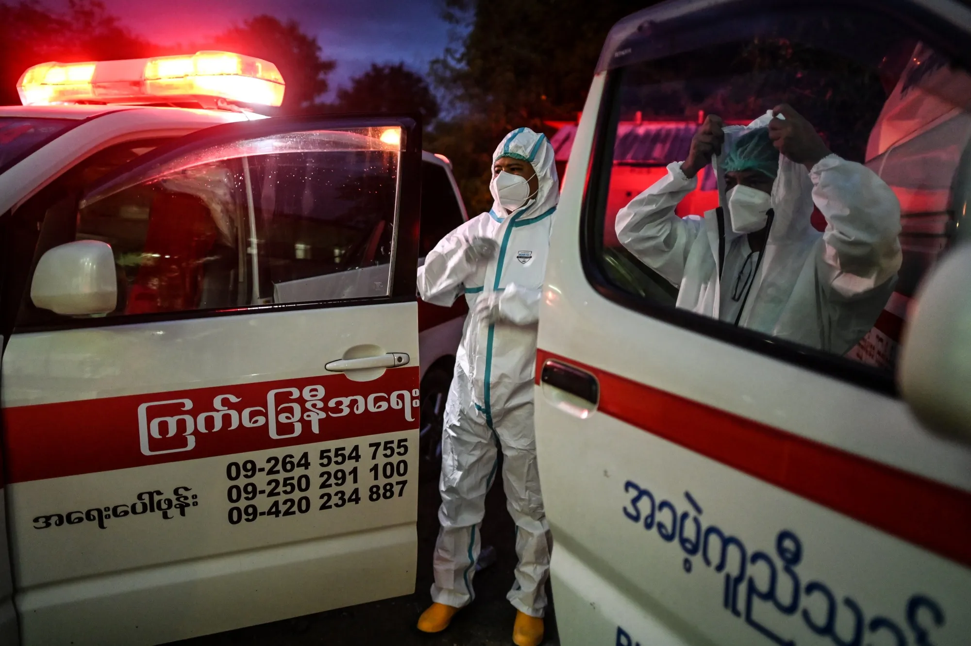 To contain a surge in infections Myanmar has locked down most of Yangon province.