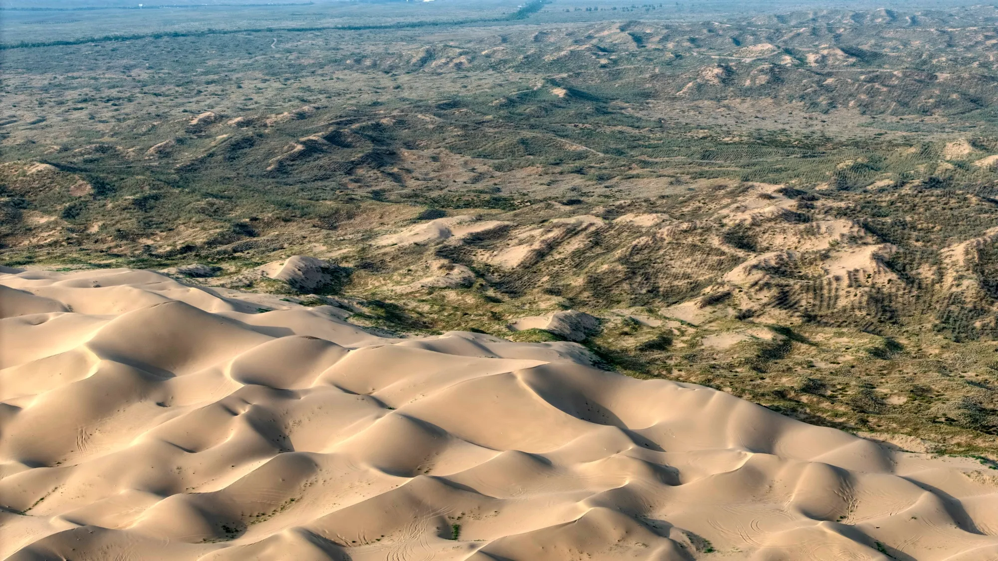 The Baijitan National Nature Reserve near Wuzhong, Ningxia autonomous region, China.
