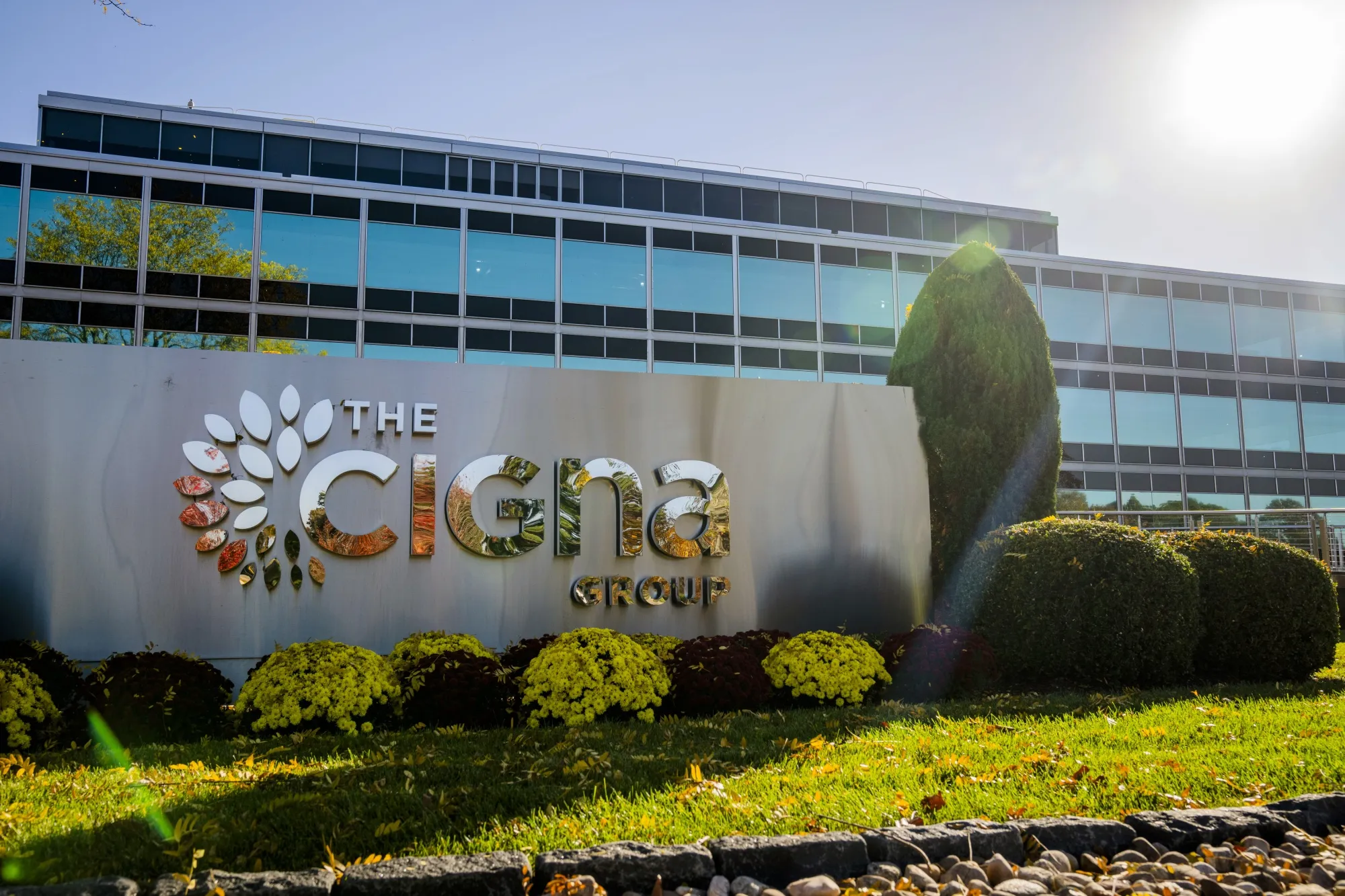 The Cigna Group headquarters in Bloomfield, Connecticut.