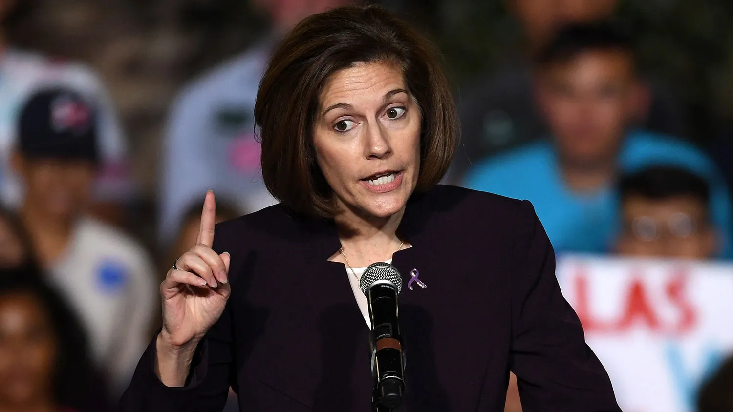 U.S. Senate candidate Catherine Cortez Masto speaks on Oct. 12, 2016, in Las Vegas.
