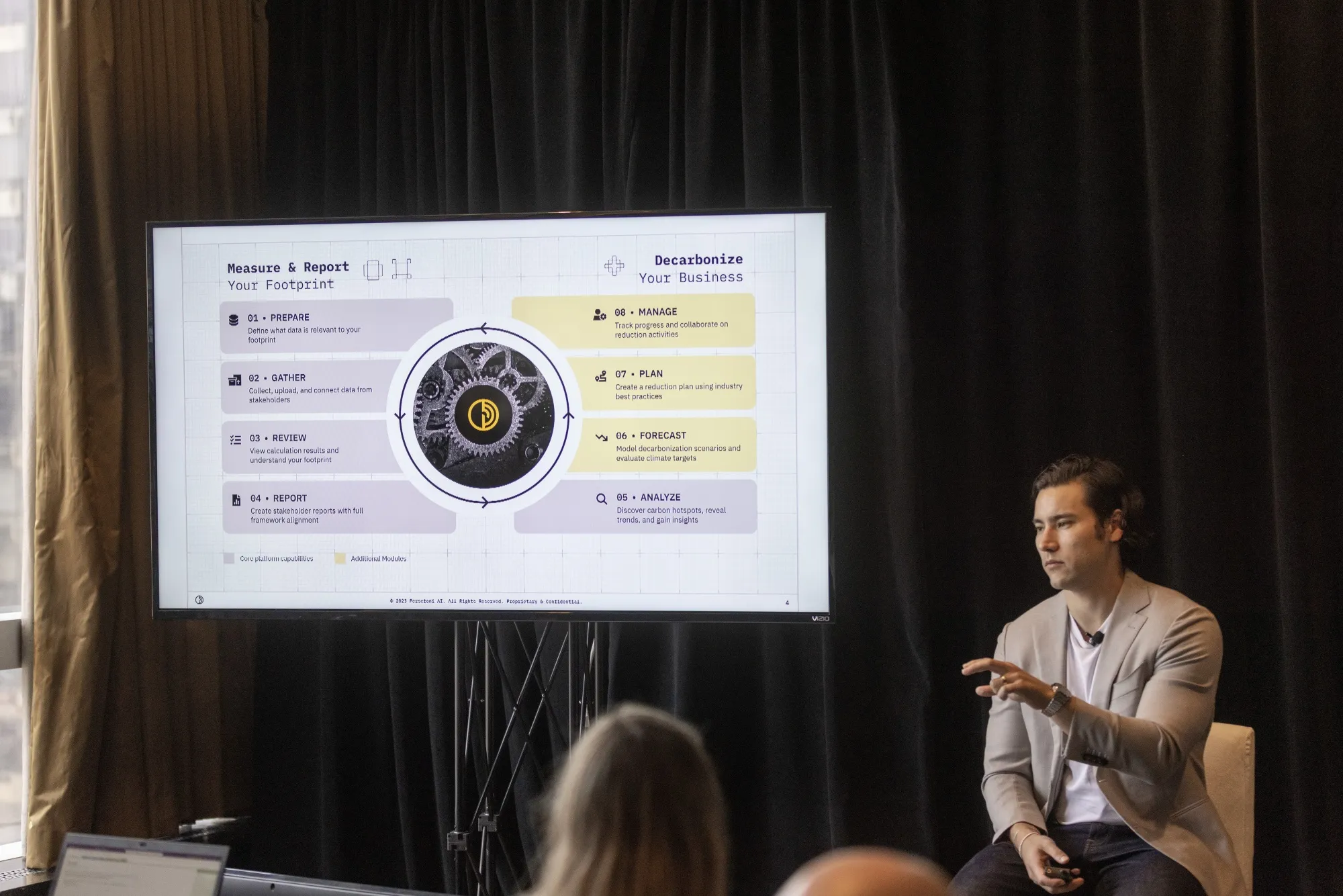 Kentaro Kawamori, co-founder and CEO of Persefoni AI Inc., at the Evercore ISI Global Clean Energy and Transition Technologies Summit in New York