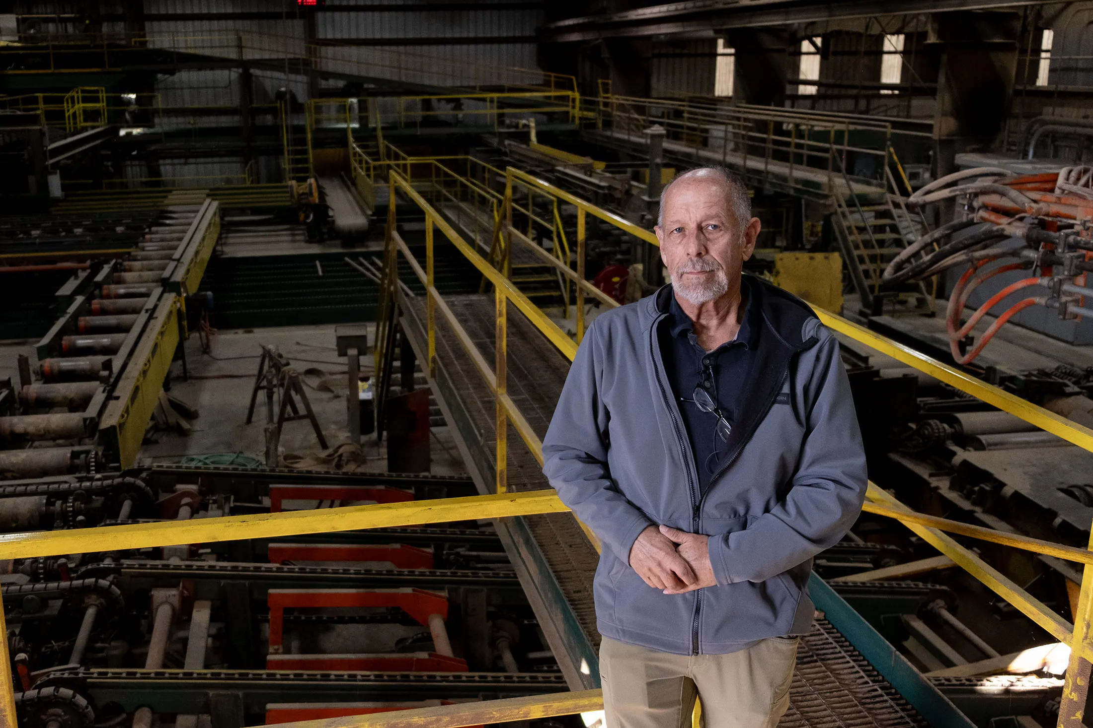 Wilson Jones at the shuttered Mackeys Ferry Sawmill in Roper, North Carolina.