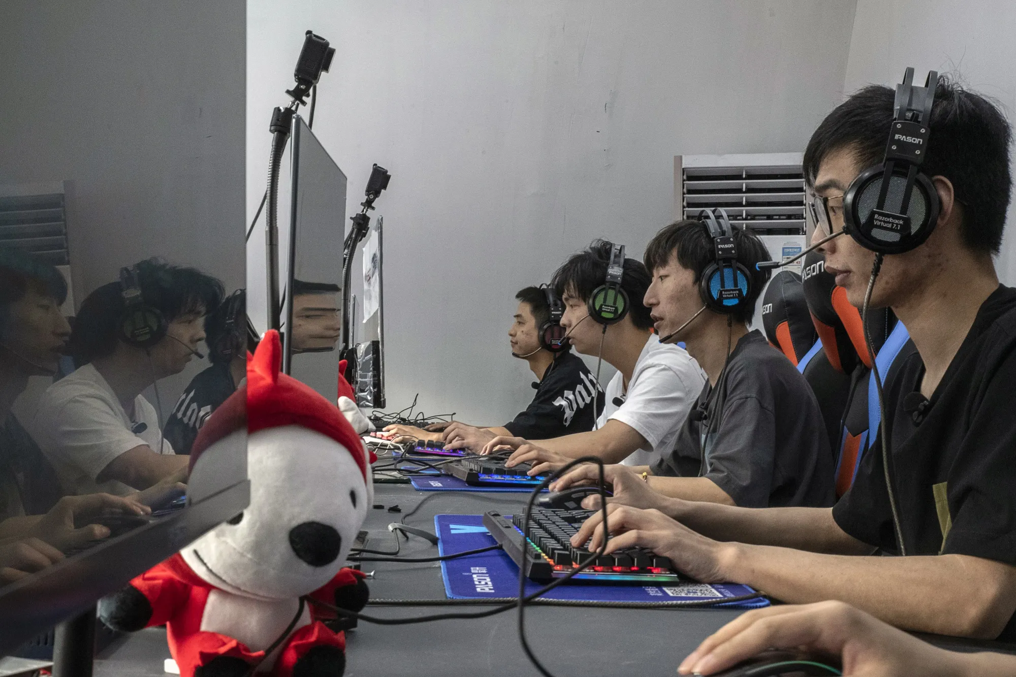 Gamers at play.