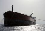 An oil tanker off the coast of Ras Lanuf port, Libya.&nbsp;