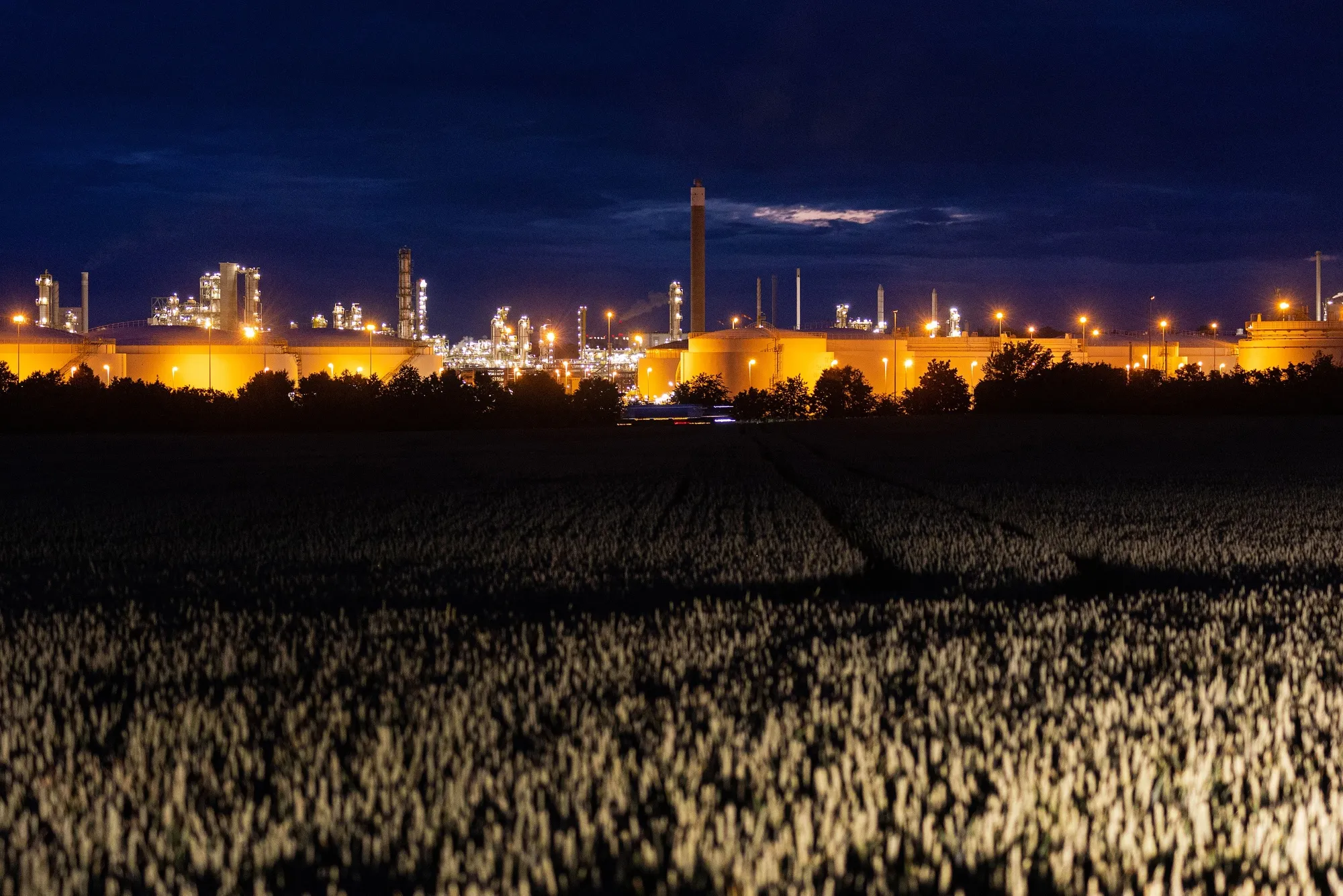 Refineries are running at full capacity to keep up with demand.