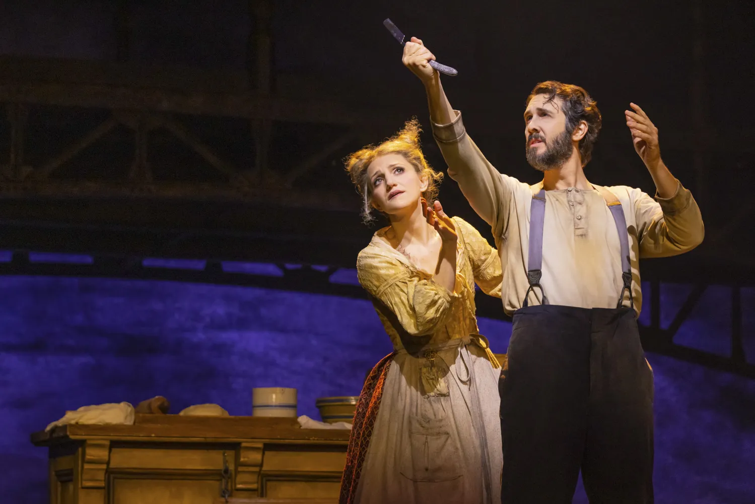 Sweeney Todd Broadway Review Josh Groban and Annaleigh Ashford Offer No Meat Bloomberg