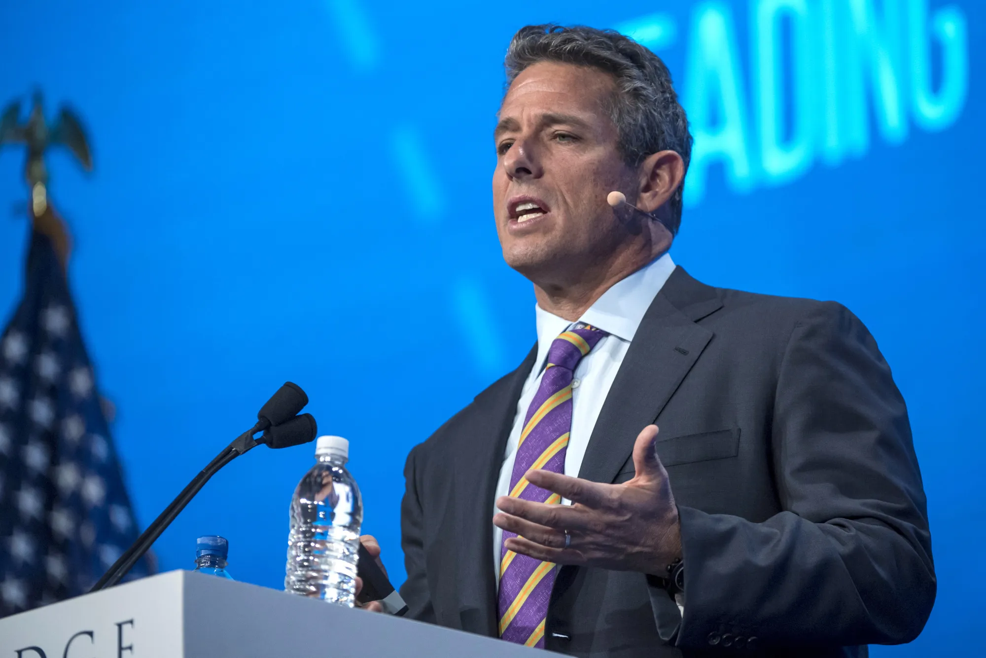 Founder and chief executive officer of Eminence Capital LP, Ricky Sandler, speaks at the Skybridge Alternatives (SALT) conference in Las Vegas, Nevada, U.S., May 18, 2017.
