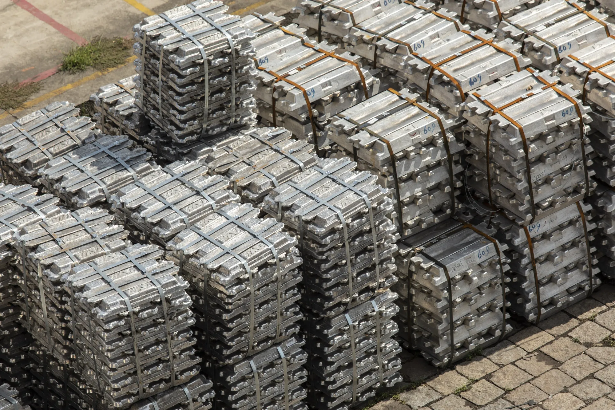 Aluminum Stockyard as China Power Crunch Unleashes Turmoil in Commodities Markets