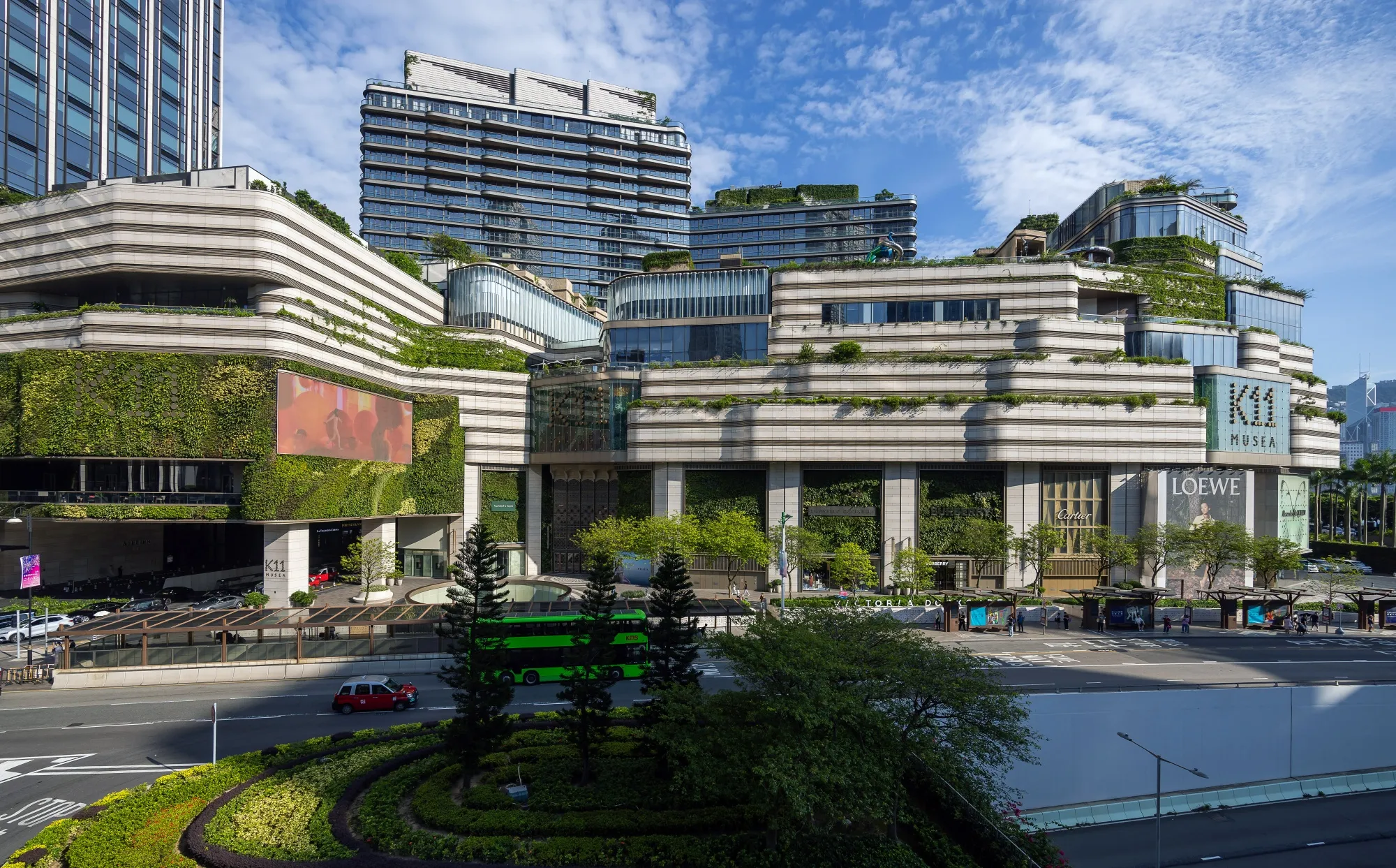 New World’s K11 Musea shopping mall at the Victoria Dockside commercial complex in Hong Kong.