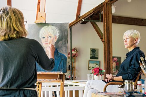 Coles at Cooper’s studio in Connecticut.