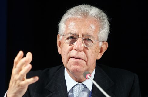 Italian Prime Minister Mario Monti