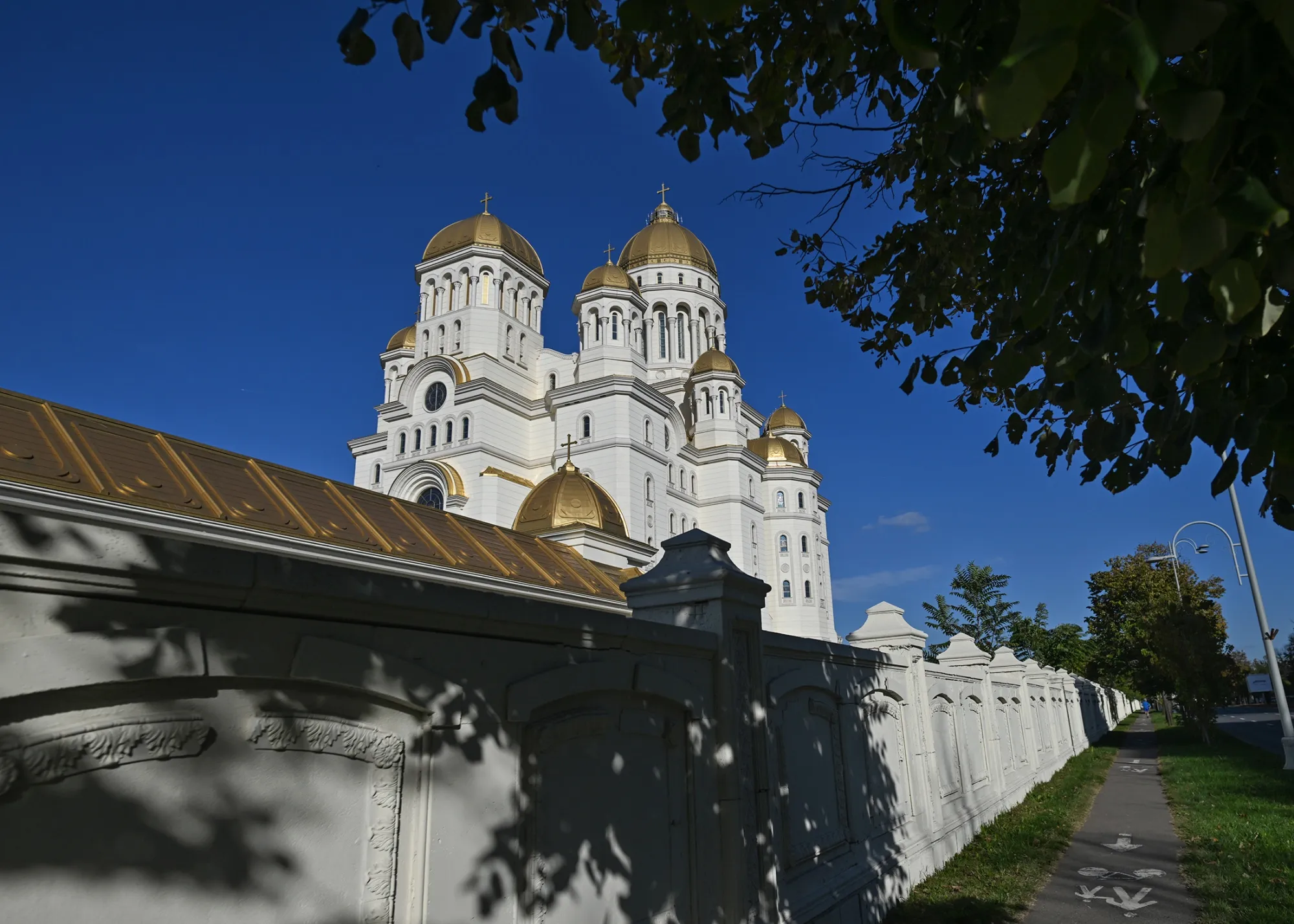 The National Cathedral, also known as the People's Salvation Cathedral, on Spirea's Hill in Bucharest&nbsp;on Oct.&nbsp;10.&nbsp;