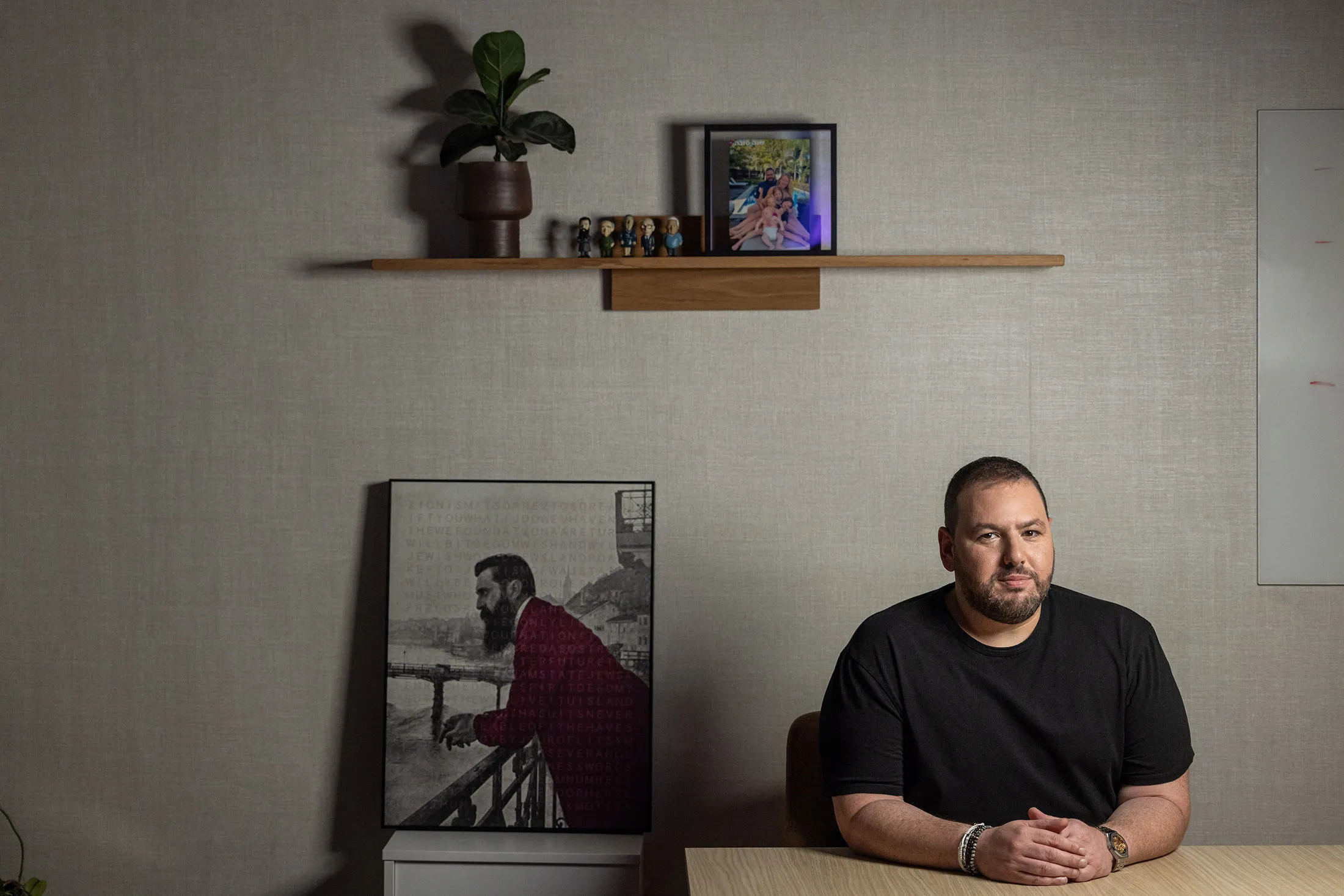 Shalev Hulio at Dream Security’s office in Tel Aviv.
