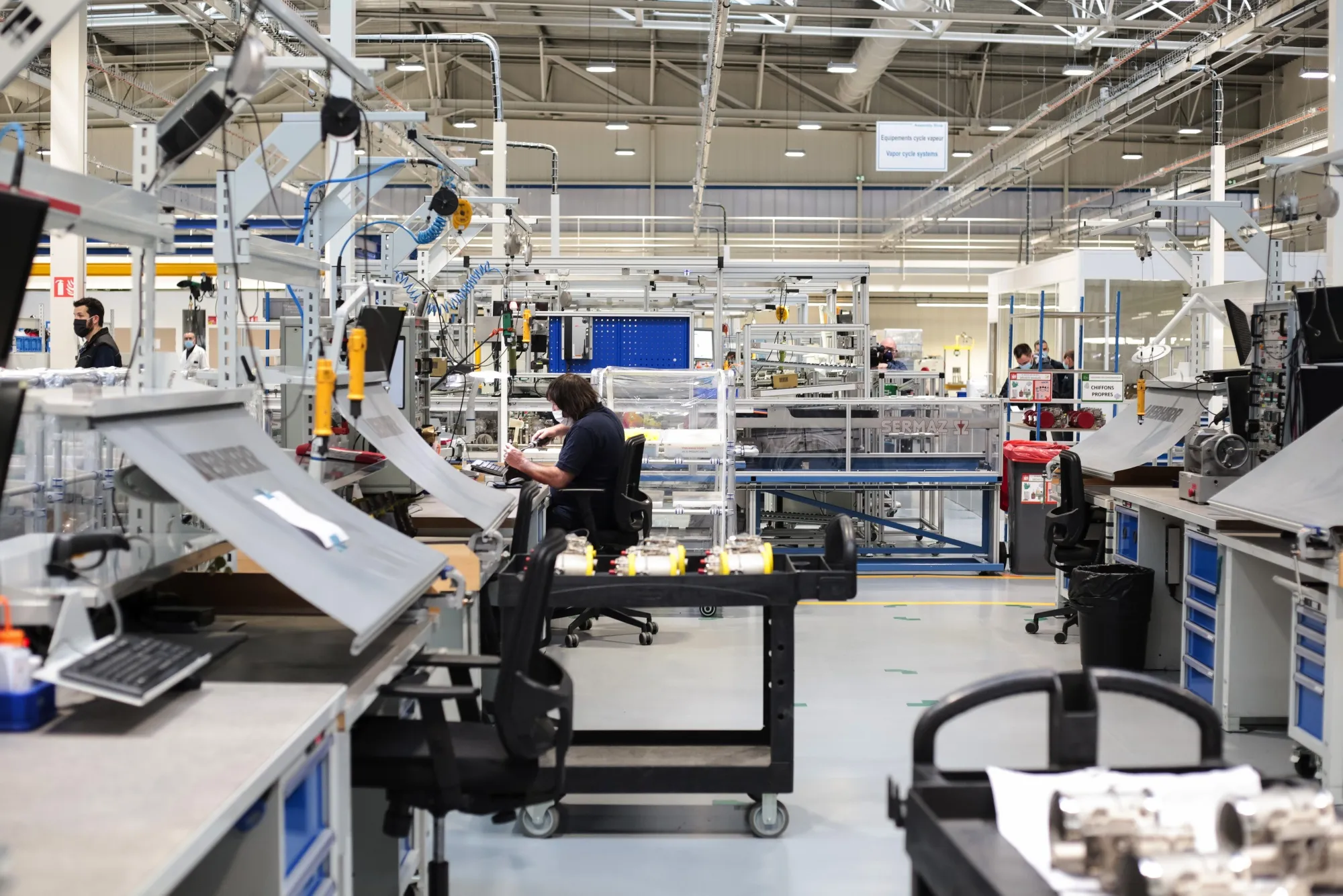 Aviation component manufacturing in France.