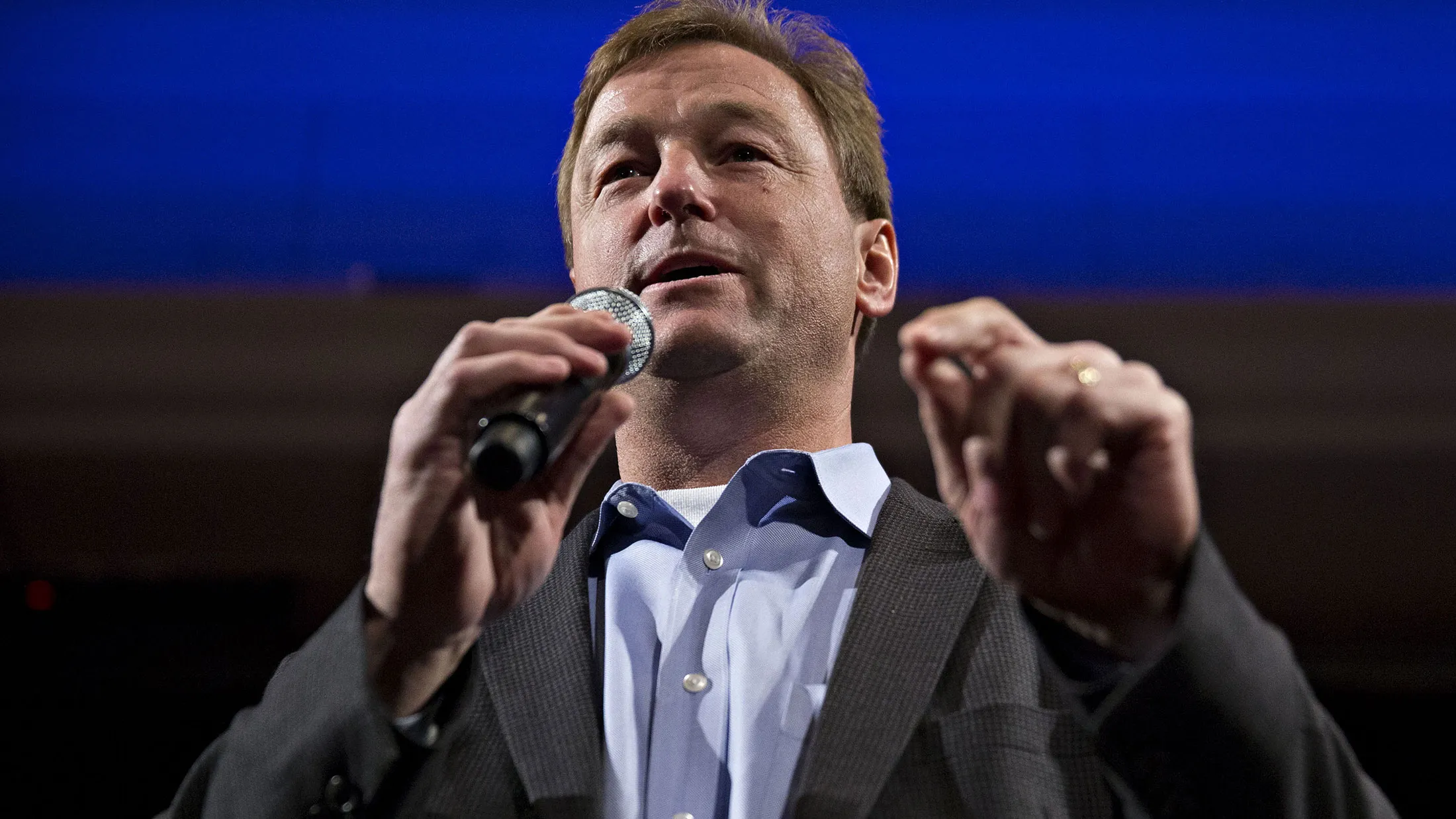 Senator Dean Heller, a Republican from Nevada, speaks in Reno on Feb. 22, 2016.
