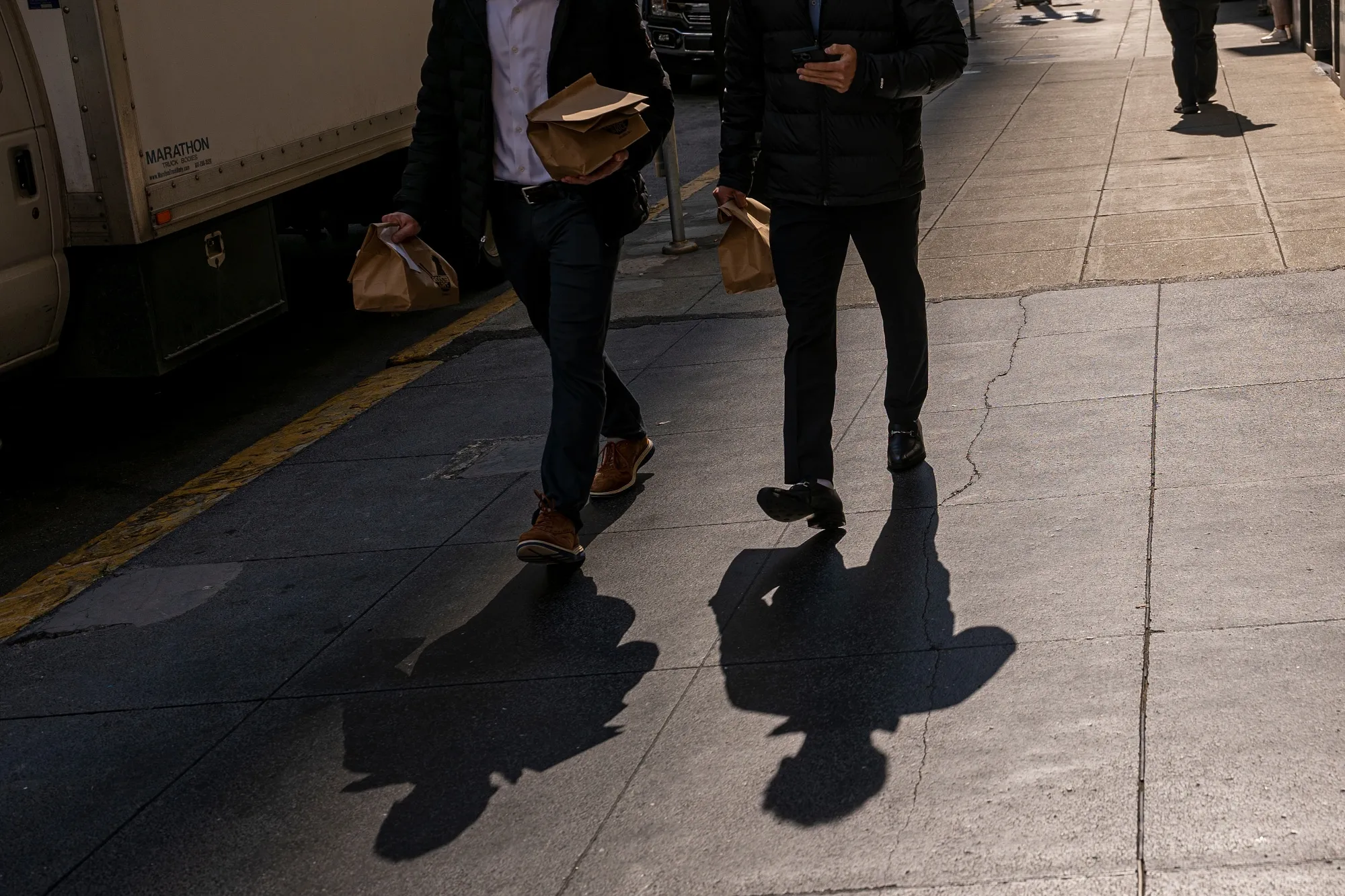 Office workers&nbsp;in San Francisco, California.